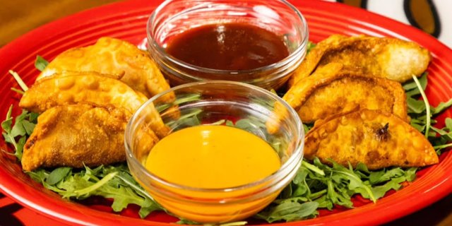 Southside BBQ Pork Belly Pot Stickers