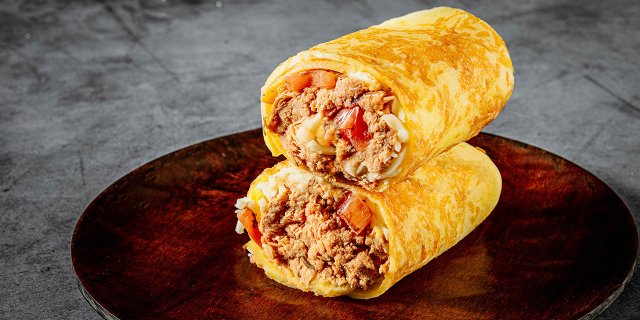 Chicken Club Egg Wrap