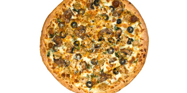 Gluten-Free Grecian Alfredo Pizza