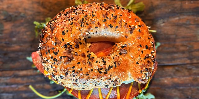 Mortadella Bagel