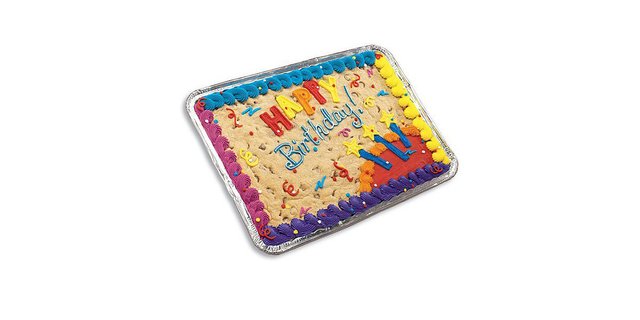 Chocolate Chips Birthday Cake Rectangle