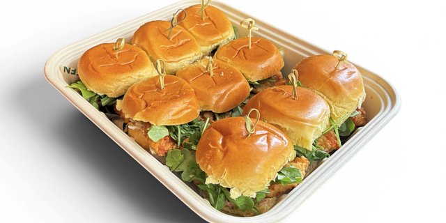 Crispy Chicken Sliders Tray