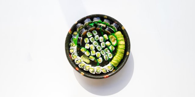 Veggie Sushi Rolls Platter 1