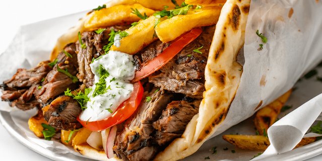 Beef And Lamb Gyro Pita
