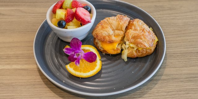 Ham & Swiss Croissant Sandwich Meal