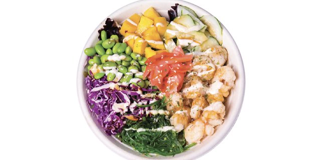 Garlic Shrimp Poke Bowl