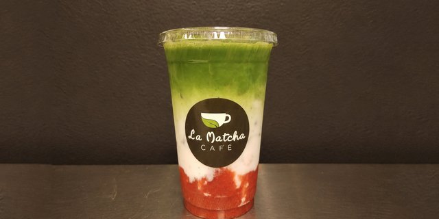Strawberry Matcha Latte