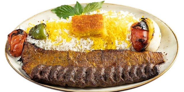 Beef Soltani Kabob