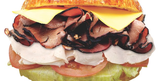 Turkey, Roast Beef & Cheese Sandwich