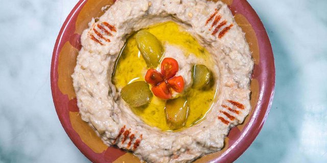 Baba Ghanoush & Pita Tray
