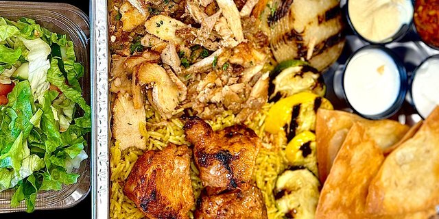 Mix Chicken Over Rice