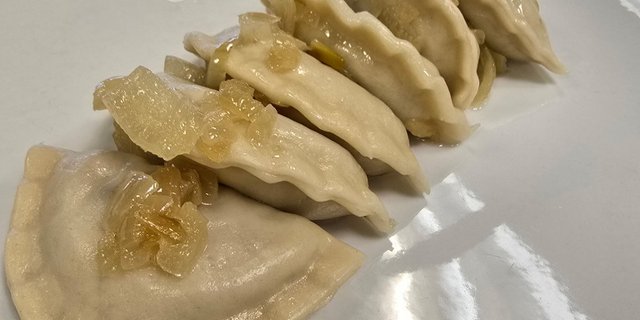 Sauerkraut & Mushroom Pierogi