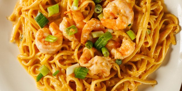 Shrimp Spaghetti Saltado