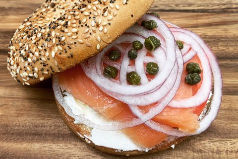 Sliced Lox Sandwich