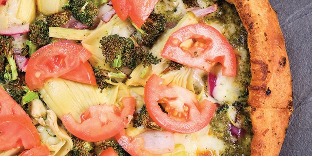 Pesto Primavera Pizza
