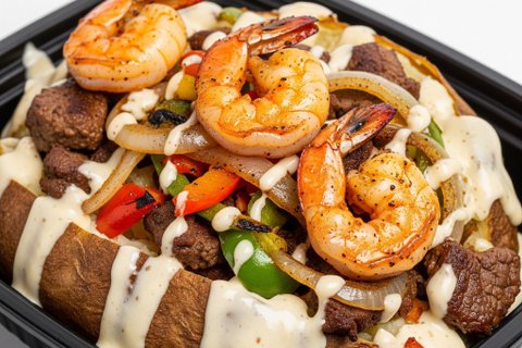 Philly & Shrimp Potato