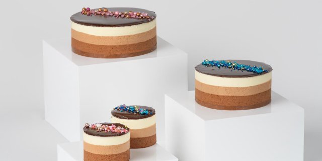 Triple Chocolate Mousse Cake