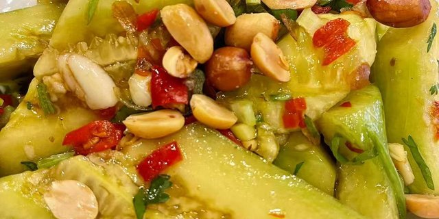 Spicy Cucumber Salad w/ Peanuts Tray