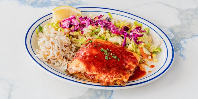 Vegetarian Moussaka Plate