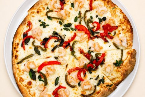 Bianca Shrimp Pizza