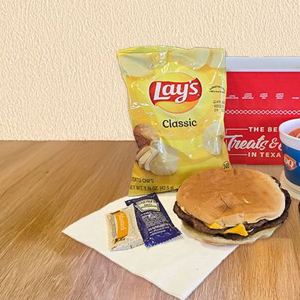 Belt-Buster Burger W/ Cheese Boxed Lunch