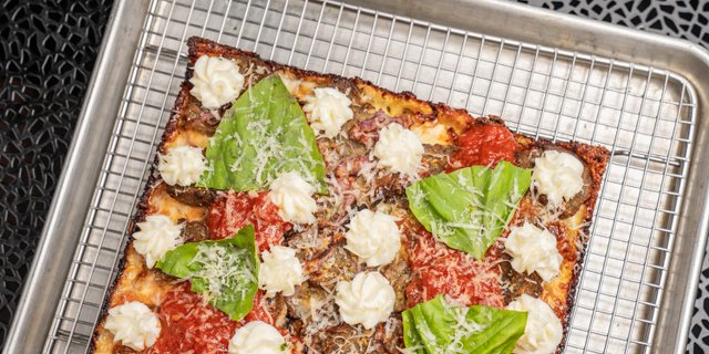 The Meatball Detroit Pizza