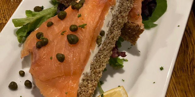 Smoked Salmon on Brown Bread