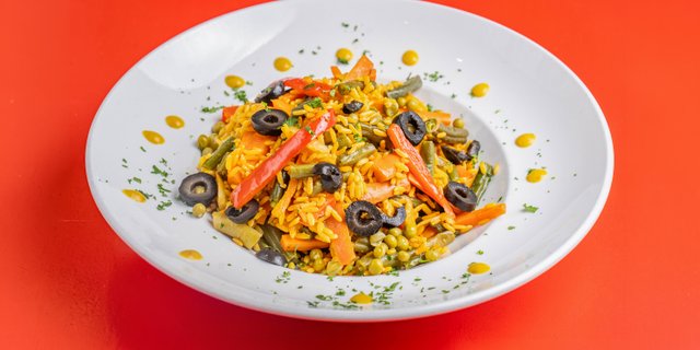 Spicy Paella Veggie Caribbean
