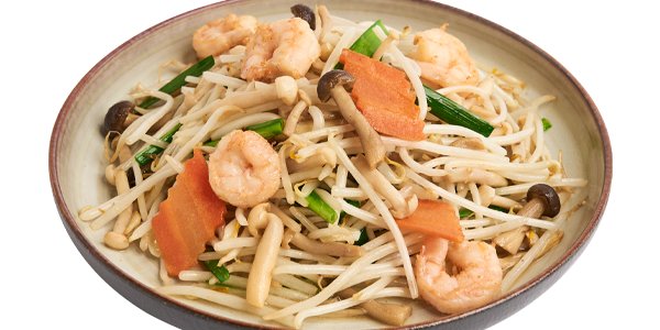 Bean Sprout Stir-Fry w/ Shrimp