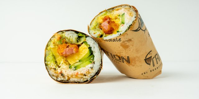 Crispy Spam N Eggs Breakfast Sushi Burrito