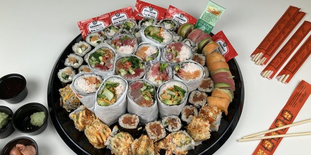 Assorted Sushi Wraps & Sushi Rolls