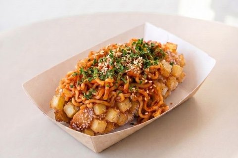 Cheese Buldak Potato Hotdog
