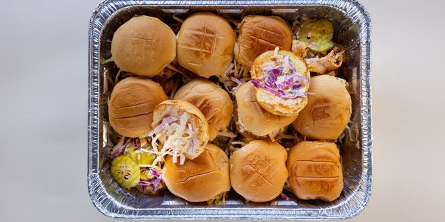 Peri-Peri Pulled Chicken Sliders Tray