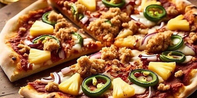 Spicy Pineapple Vegan Pizza