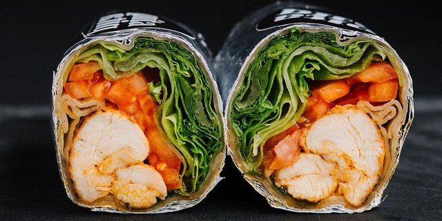 Lemon Garlic Chicken Kabob Wrap