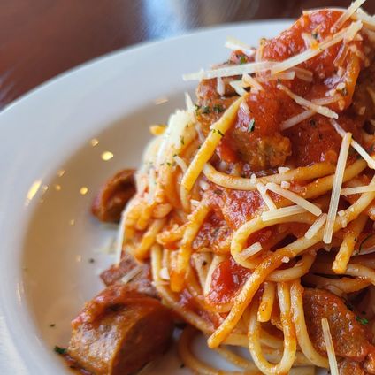 Spaghetti Marinara w/ Italian Sausage