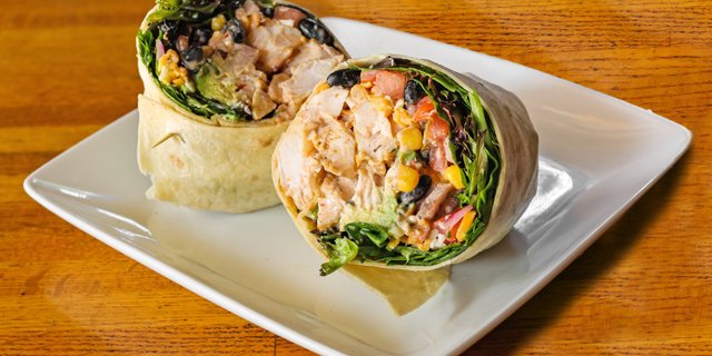 Half Salad, Wraps & Dessert