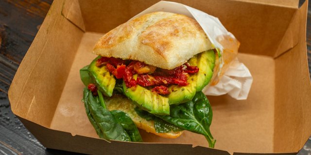 Full Vegetarian Sandwich & Side Box