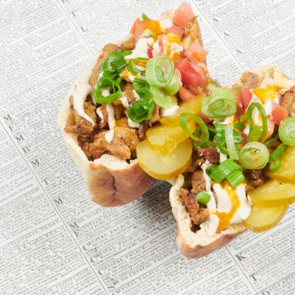 Individual Chicken Shawarma Pita Sandwich