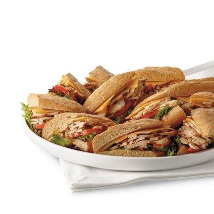 Chilled Grilled Chicken Sub Sandwich Tray