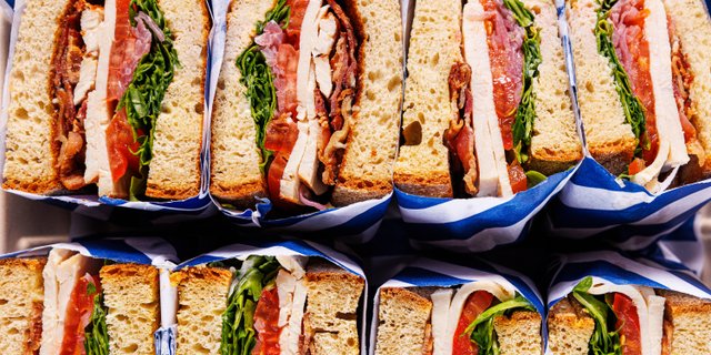 Turkey & Bacon Club Sandwich Tray