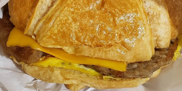 Sausage, Egg & Cheese Croissant Sandwich
