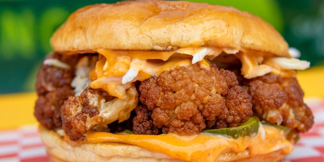 Fried Cauliflower Sandwich