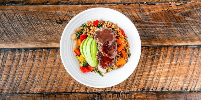 Individual Vegan Sweet & Spicy Kebab Bowl