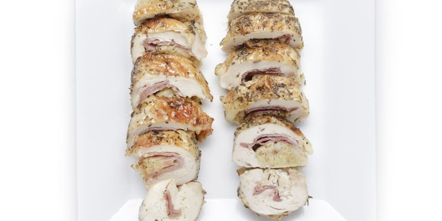 Chicken Roulades w/ Herb Stuffing, Prosciutto & Provolone