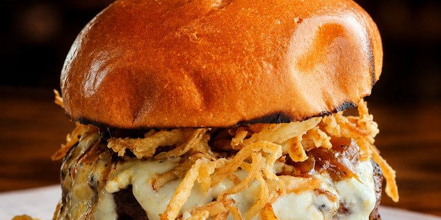 Black & Blue Melt Burger