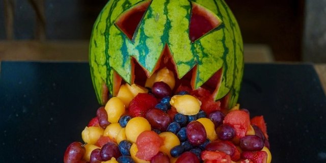 Hallo-Melon Fruit Salad