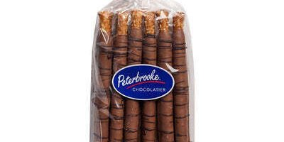 Hand-Dipped Milk Chocolate Pretzel Rods