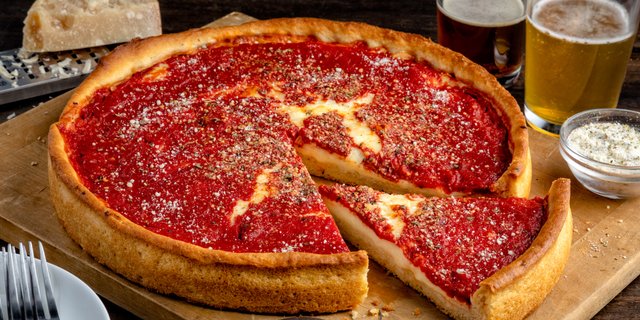 Cheese Deep Dish Pizza