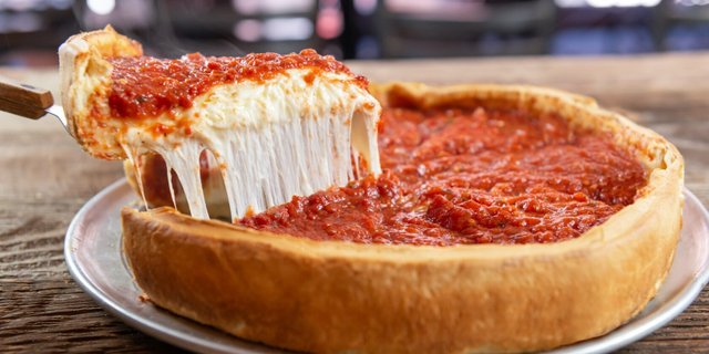 Cheese Deep-Dish Pizza